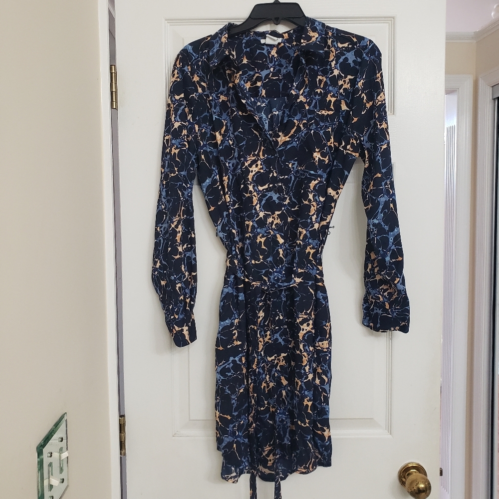 NWOT Daily Ritual Printed Shirt Dress